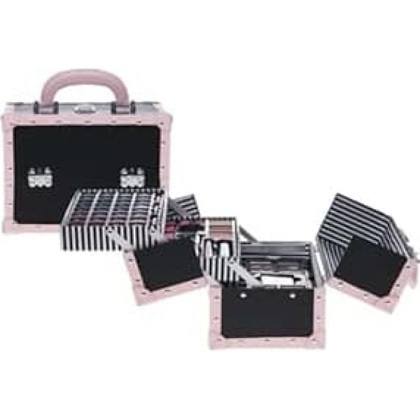 E78 Super Elegant Cosmetic Make-Up Imitation Leather Look Beauty Vanity Case 75 Pieces