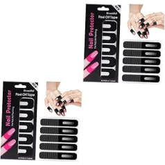 PLAFOPE 200 Sheets Nail Art Anti Spill Stickers Gel Nail Onxyo Nail Protection Nail Polish Protection Cuticle Nail Protection Made of Nail Polish Protection for Fingers Nail DIY