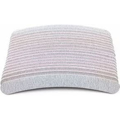Yueton Blovess 100/180 Grit Curve Double Sided Zebra File Emery Board Nail Files Pack of 20
