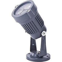 THEGA LED-Landschaftsleuchten – 3W Outdoor-Scheinwerfer, IP67 Wasserdichter Drehbarer Strahler, LED-Bodenleuchten Außenbereich, Außenstehleuchte, Für Rasen Bodenbeleuchtung(Red,3W(85-265V))