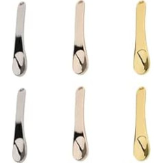 IMIKEYA 6 Pieces Zinc Alloy Cosmetic Spoons Makeup Spatula for Eye and Face Cream Compact Reusable with Storage Box Portable for Travel and Daily Use