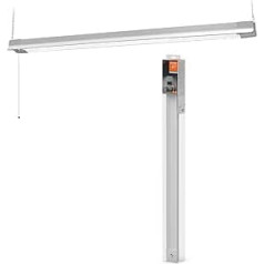 LEDVANCE OFFICE LINE 1.1 m Long 41 W / 3400 lm Cool White 4000 K Ceiling Pendant Light with Pull Switch Functional Design for Office Applications CRI 80 IP20