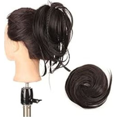 Hair Scrunchy Extension 1 Piece Chaotic Wavy Knot Synthetic Hair Chignon Elastic Hair Band Ponytail Scrunchy Hair Extensions for Updo Hairstyles Hair Accessories Easy Scrunchies
