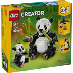 creator bloki 31165 savvaļas dzīvnieki: pandu ģimene