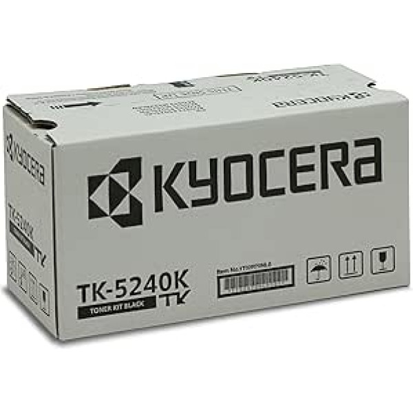 Kyocera TK-5240K Original Toner Cartridge Black, 1T02R70NL0. For ECOSYS M5526cdn, ECOSYS M5526cdw, ECOSYS P5026cdn, ECOSYS P5026cdw. Amazon Dash Replenishment-Compatible