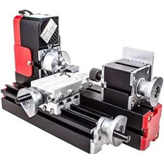 DIY Tool Big Power Mini Metal Lathe, 20W 20000RPM Motor, One Set Miniature Metal Multifunction Machine, Multi-Purpose