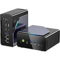 Mini Gaming PC AMD Ryzen 7 H 255 (Upgrade 8745HS, 4.9GHz), Mini PC Barebone Suppoprt DDR5, PCIE 4.0 x4, Mini Computer with USB4.0 | 2.5G LAN | Quad 4K Display | Oculink - for Gaming, Office and