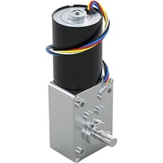Schneckengetriebemotor Bürstenloser Gleichstrom-Schneckengetriebemotor 12V/24V, hohes Drehmoment, Vorwärts- und Rückwärtslauf 6 U/min ~ 470 U/min(80RPM,12V Bracket Motor)