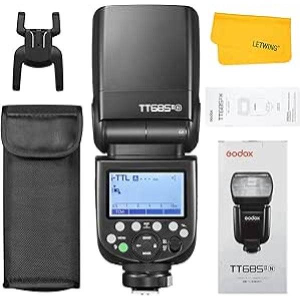 Godox TT685II-N TT685II TTL Flash Unit, HSS 1/8000s GN60 2.4G Wireless X System Speedlite Compatible with Nikon Cameras (TT685II-N)