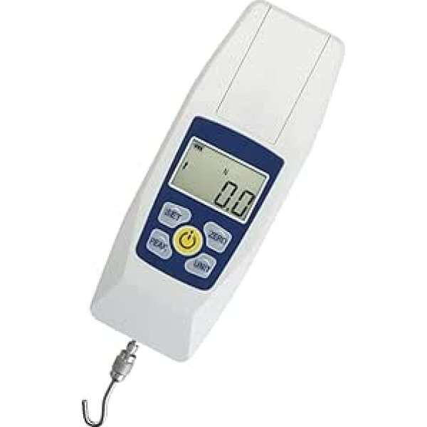 Digitales Kraftmessgerät, Push-Pull-Kraftmessrät Dynamometer Spannungsmessrät Tester Druckschubmesser mit Einheiten N/LB/Kg/Oz, tragbarer Aufbewahrungskoffer(200N)