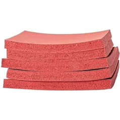 Hochtemperaturbeständige Silikonschaumplatte – 140 mm–500 mm, superweiche Schwammunterlage for Laminiermaschinen, 1 Stück(180mmx250mmx8mm)
