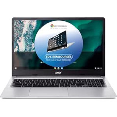 Acer Chromebook 315 CB315-4HT-C5B3, Ordinateur Portable Tactile 15.6 Inch Full HD IPS, PC Portable (Intel Celeron N4500, RAM 4 Go, 128 Go eMMC, UHD Graphics, Chrome OS), Laptop Grey, Clavier AZERTY