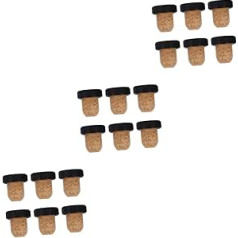 Amosfun Pack of 18 Cork Wine Stoppers for Bottles, Wine Stoppers, Bottle Stoppers for Beer Bottles, Bottle Stoppers, Glass Bottles, Glass Stoppers, Plastic