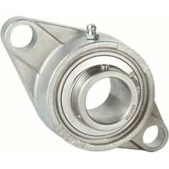 1PCS SUCFL207 304 Edelstahl Äußere sphärische Lager Gürtel Basis Einsatz Lager