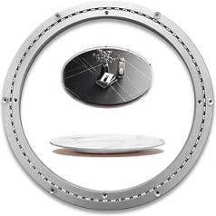 Turntable Bearing, Table Bearing with Swivel Base, Heavy Duty Lazy Susan Turntable, Smooth 360 Degree Rotating Swivel Plate (Size: 32