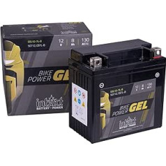 intAct - Gel Motorcycle Battery Bike-Power GEL12-7L-B. Replaces YB7L-B. Motorcycle Battery 12V 8Ah 130A. Dimensions: 137x76x134mm. With up to 30% more starting power.
