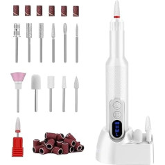 Nagelbohrset – Elektrischer Nagelbohrer 5,12 X 0,91 X 0,91 Zoll, Wiederaufladbare E-Feilenmaschine, Wiederaufladbare Maniküre- Und Pediküre-Werkzeuge Für Die Formgebung, Pflege, Kunst, Professionelle
