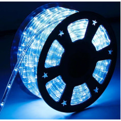 LED Rope Light, 20 m Light Tube Blue with Remote Control, Waterproof Light Tubes with 480 LEDs, Fairy Lights for Christmas Party, Outdoor Garden, Indoor Decoration