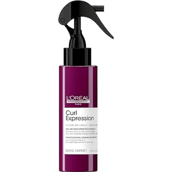 L'Oréal Professionnel Refreshing Curl Spray for Wavy and Curly Hair, Expert Series, Curl Expression Curls Reviver Leave-In