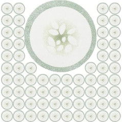 Toyvian Pack of 200 Cucumber Eye Pads Made of Fabric, Breathable Eye Patches for Women, Skin-Friendly and Thin for Facials and Travel