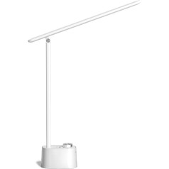 Honeywell Desk Lamp with USB Charging Port - Dimmable Eye-Care Bedside Light for Home Office, Foldable Portable Small Table Lamp for Adults for Reading and Working, HWT-H01
