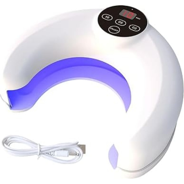 LED-Nagellampe, UV-LED, wiederaufladbare Fingernagellampe mit intelligentem Sensor, Gel-Nagellack-Trockner-Licht, für Frauen, Freundin, Ehefrau, Anfänger, Zuhause, Salon, Reisen