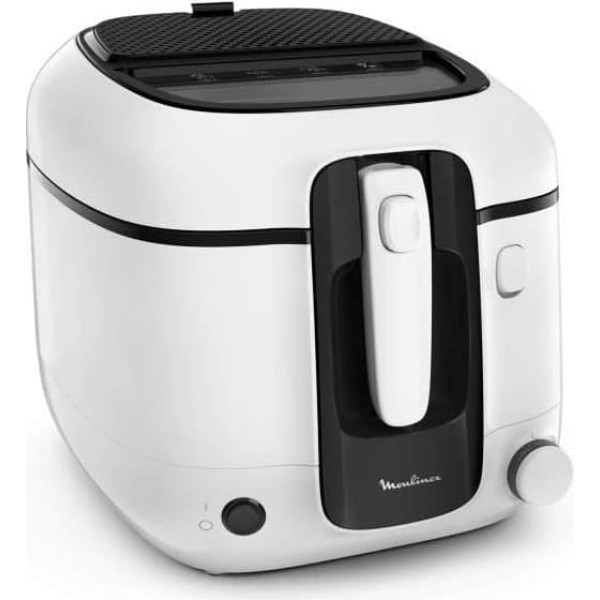 Moulinex Super Uno Deep Fryer 2.2L Capacity 1.5kg French Fries 1800W Adjustable Thermostat Auto Open Easy Clean Removable Container Odour Filter
