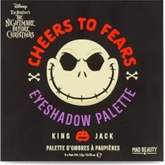 MAD BEAUTY. Jack Nightmare Before Christmas Eyeshadow Palette - Eye Shadows Palette Jack