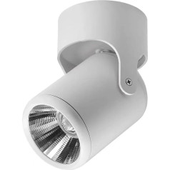 Weiß Schwarz Dimmbare Rotierenden LED Downlights Oberfläche Montiert Anpassung COB AC85-265V 7W 10W 12W 15W Decke Lampe spot Licht(Black,Cold White,12W)