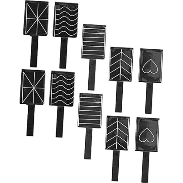 Vaguelly Pack of 10 Cat Eye Nail Magnets, Practical Manicure Tools for Nail Design, Durable Magnetic Materials for Impressive Effects