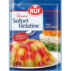 RUF Instant Gelatin, Gelatin Powder, Cold Soluble, Food Gelatin without Soaking and Heating, Powder Gelatin for Desserts, Baking & Cooking