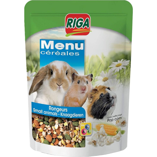 Riga 76692 - Cereal Menu, Pop Corn Doypack Rodent and Small Animal Food - 500 g