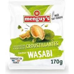 MENGUY'S Wasabi Coated Peanuts 6oz (Pack of 4)