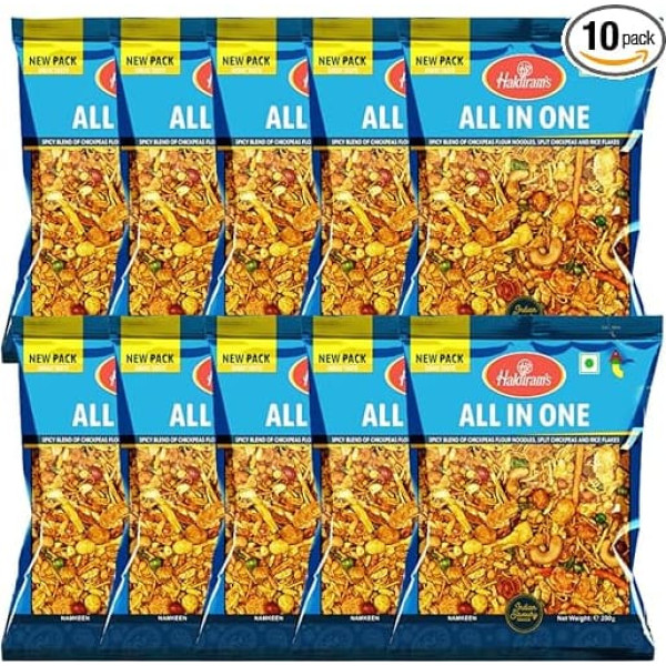 Haldiram's All In One Mix (Pack of 10 x 200g)