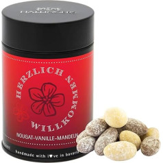 Hallingers Thank You – Mother's Day Gift Crisp Balls, Gourmet Nougat Chocolate & Dragéed for Mum Mother Grandma (Tin) – Gift in Summer & as a Perfect Barbecue Gift | Birthday Congratulations J