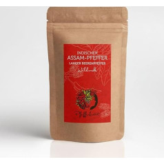 Assam Pepper from Wild Growth 70 g in Aroma Protection Bag Long Berry Pepper Gourmet Pepper