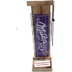 Inauguration Home Gift – Milka Alpine Milk – Iron Reserve Grid with Saw – Gift Set – Text Red: Congratulations on the New Home