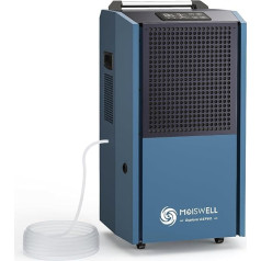 90 L Commercial Dehumidifier, Construction Dryer with Pump (up to 90 L/24 H), Mobile, Robust, Energy Efficient, Industrial Dehumidifier for Basements, Construction Sites & Commercial up to
