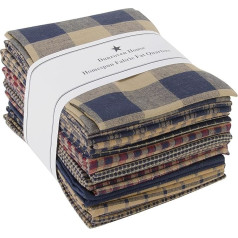 Dunroven House Homespun Fat Quarters-Navy, 18 by 21-Inch