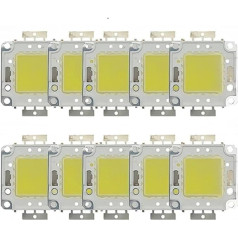 10pcs/ lot 10W 20W 30W 50W 100W LED Beads Chip 22-24V 30-32V Cold White Warm White DIY for Floodlight Spotlight with Driver(100W 30-36V,Cold White)