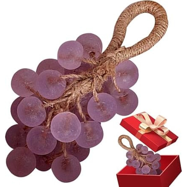 Handmade Grape Soap Gift Box, Simulated Fruit Grapes, Moisturising Soap for Body, Hands and Skin Care for Women and