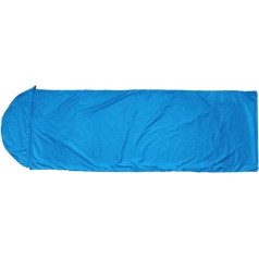 Waterproof Portable Sleeping Bag Cover Nylon PU Material Ultralight 260g Foldable for Camping Hiking Travel (Blue)