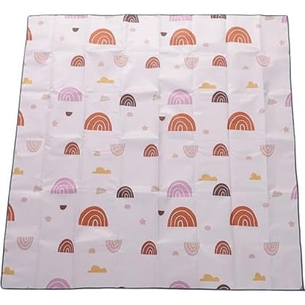 Baby Play Mat, Non-Slip, Waterproof, Versatile, Portable, for Crawling, Walking and Picnics Outdoors, with Compact, Foldable Design, 130 x 130 cm