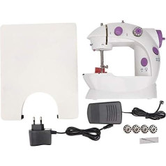 Sewing Machine Electric Household Sewing Machine Mini Quilting Machine with Pedal Extension Table Coil Threader Needle (EU Plug)