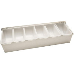 6 Compartment Condiment Bar Dispenser