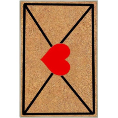 Generisch Valentinstag Türvorleger | Briefumschlag Design rutschfeste Fußmatte | Valentinstag Außenmatte | für Spielzimmer, Schlafzimmer, Hotel, Wohnheim, Party, Wohnung, Büro sowie für den