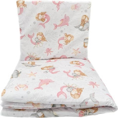 Baby Comfort Mermaid Bed Linen Set Duvet Cover 120 x 150 cm + Pillowcase 40 x 60 cm