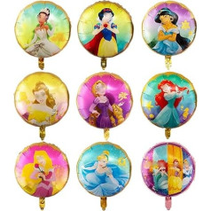 Luchild Princess Party Decorations for Girls - Foil Balloons, Balloons, Helium Balloons for Children's Birthday - Happy Birthday Theme