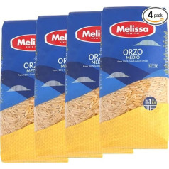 OREA Feinkost, Kritharaki 4 x 500 g + Free Sea Salt - Original Greek Orzo Noodles