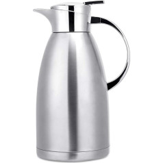 Thermos Flask, Insulated Jug, 2.3 L Stainless Steel Thermal Carafe, Double Wall Vacuum Water Carafe, Keep Tea, Milk and Drinks Hot or Cold